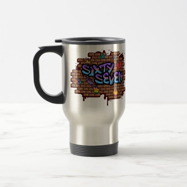 Caneca Térmica Estilo de Grafite 67 (Esquerda)