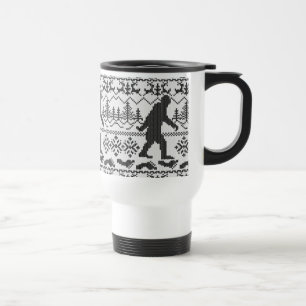 Caneca Térmica Estilo feio da malha da camisola do Natal de