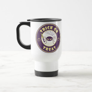 Caneca Térmica Estilo Starbucks para a aranha do halloween