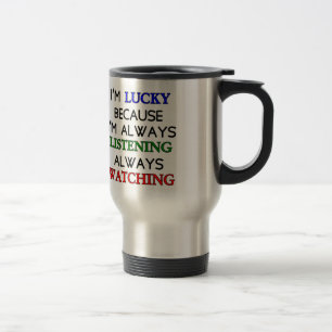 Caneca Térmica Estou com Sorte