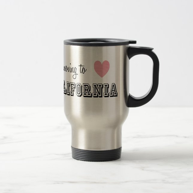 Caneca Térmica Estou me mudando para a Califórnia (Direita)