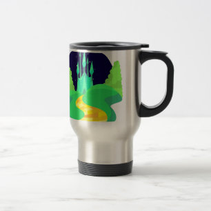 Caneca Térmica estrada de tijolos amarela
