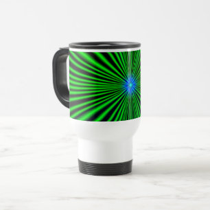 Caneca Térmica Estrela Azul com Luz Verde
