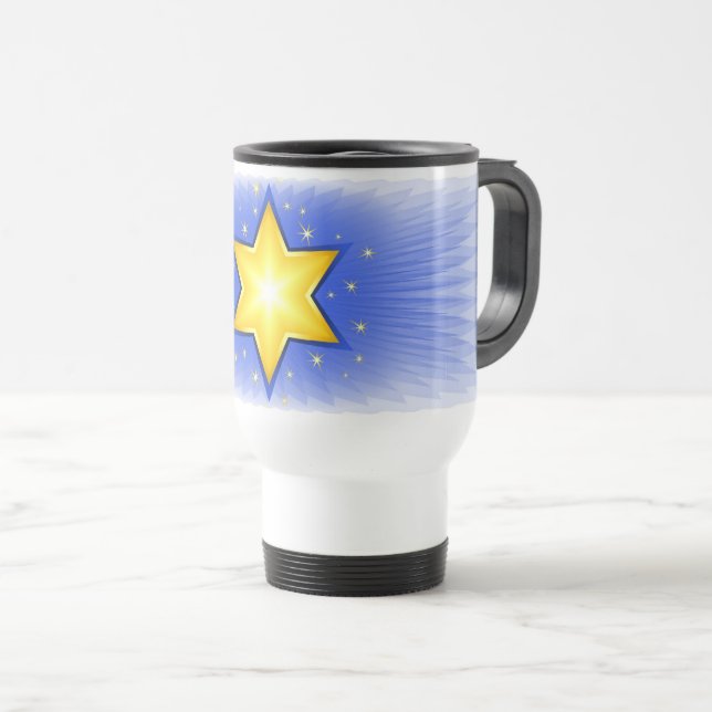 Caneca Térmica Estrela de David (Frente Esquerda)