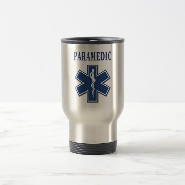 Caneca Térmica Estrela do paramédico da vida (Centro)