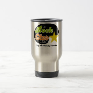Caneca Térmica Estrela do rock em a noite - técnico da farmácia