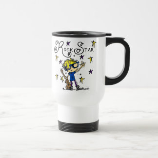 Caneca Térmica Estrela do rock loura do menino