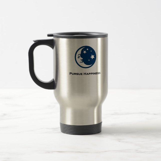 Caneca Térmica Estrelas da Lua Perseguem a Felicidade (Esquerda)