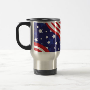 Caneca Térmica Estrelas e Listras Estão Acenando