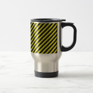 Caneca Térmica Estrias Diagonais Minúsculas e Amarelas