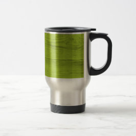 Caneca Térmica Estrutura de madeira verde-clara como textura de f