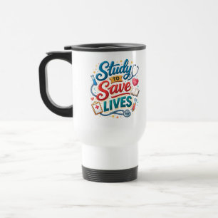 Caneca Térmica Estudar para Salvar Vidas Apreciação de Médicos