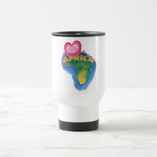 Caneca Térmica Eu amo a África (Centro)