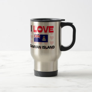 Caneca Térmica Eu amo a ilha de caimão