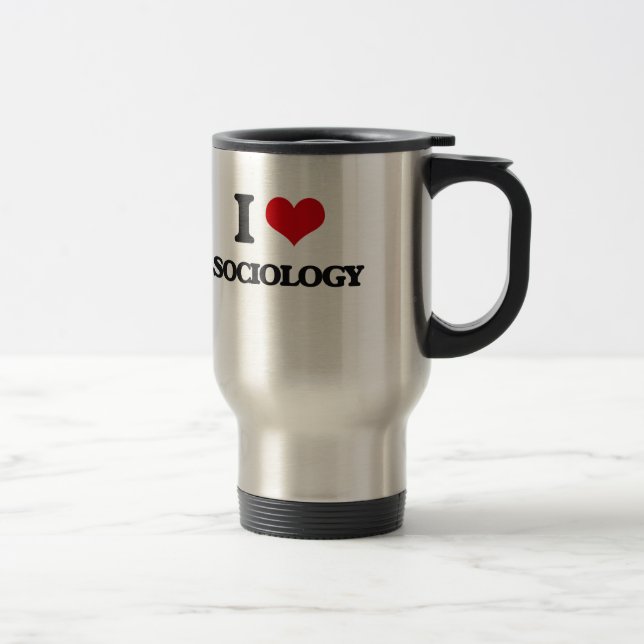 Caneca Térmica Eu amo a Sociologia (Direita)