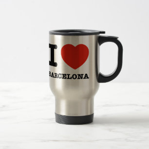 Caneca Térmica Eu amo Barcelona
