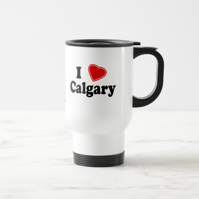 Caneca Térmica Eu amo Calgary (Direita)