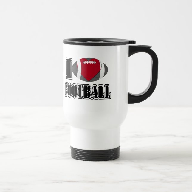 Caneca Térmica Eu Amo Futebol - Mugs (Direita)