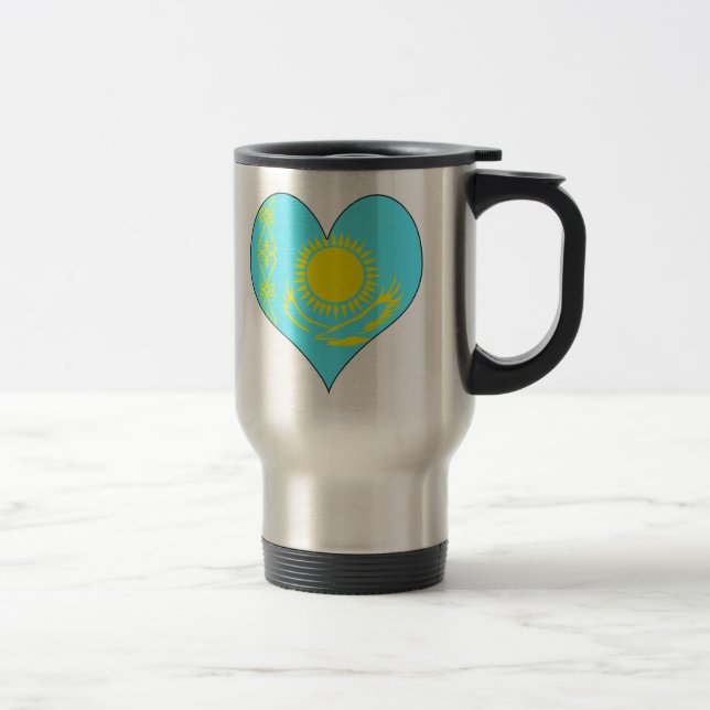 Caneca Térmica Eu amo Kazakhstan (Direita)