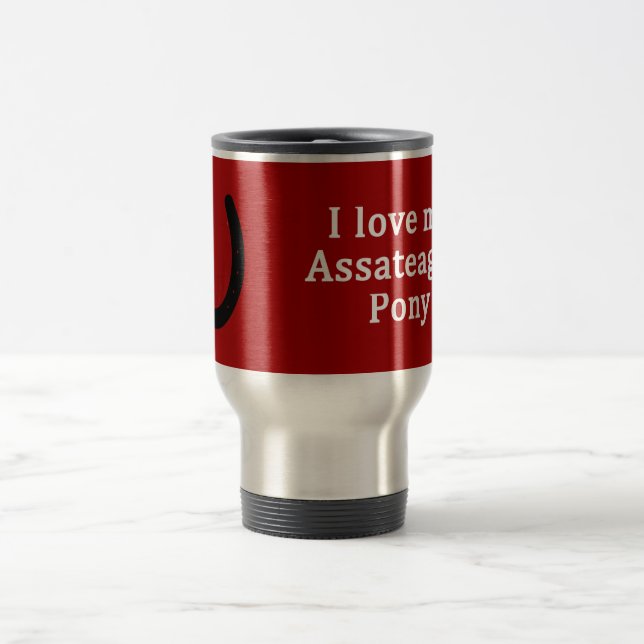 Caneca Térmica Eu Amo Meu Assateague Pony (Centro)