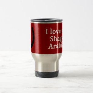Caneca Térmica Eu Amo Meu Cavalo Árabe Shagya