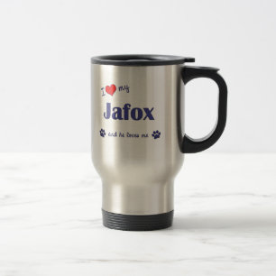 Caneca Térmica Eu amo meu Jafox (o cão masculino)