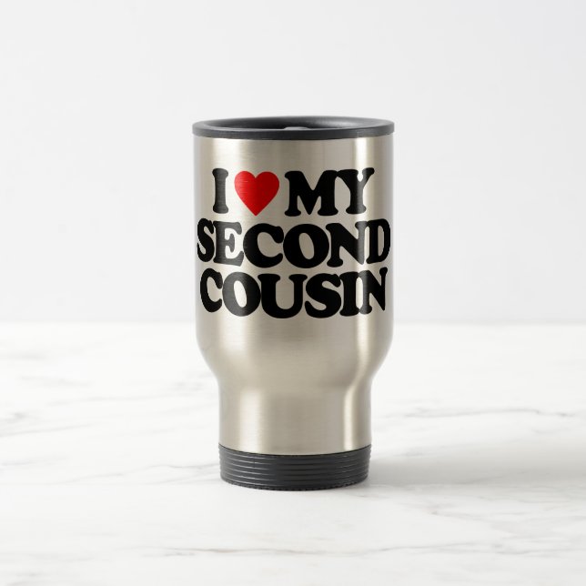 CANECA TÉRMICA EU AMO MEU SEGUNDO PRIMO (Centro)