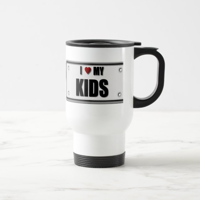 Caneca Térmica Eu amo meus miúdos (Direita)
