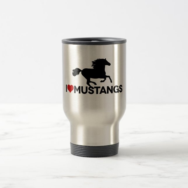 Caneca Térmica Eu amo mustang (Centro)