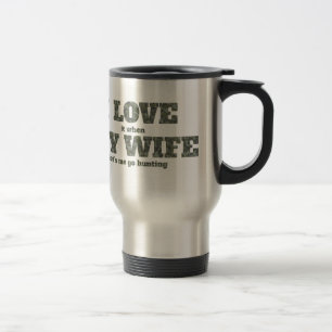 Caneca Térmica Eu amo-o quando minha esposa nos deixou mim ir