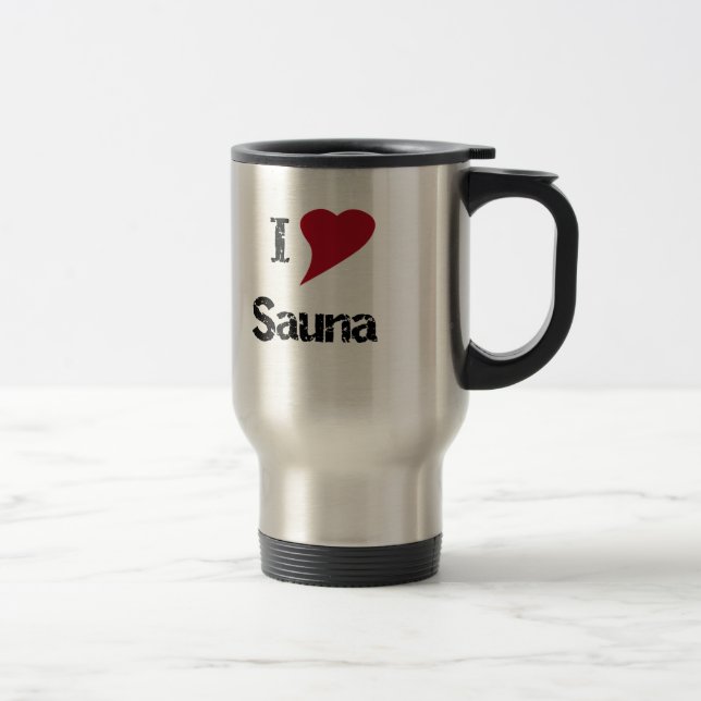 Caneca Térmica Eu Amo Sauna (Direita)