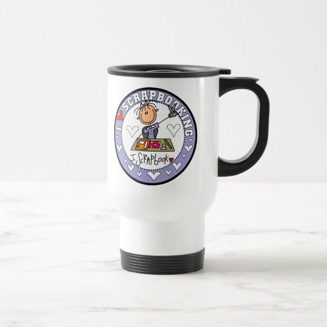 Caneca Térmica Eu Amo Scrapbooking (Direita)