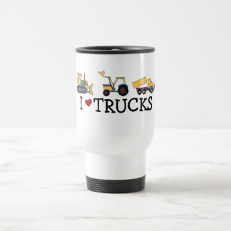 Caneca Térmica Eu amo t-shirt e presentes dos caminhões