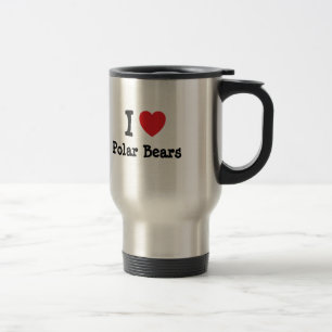 Caneca Térmica Eu amo Ursos Polares personalizados personalizados
