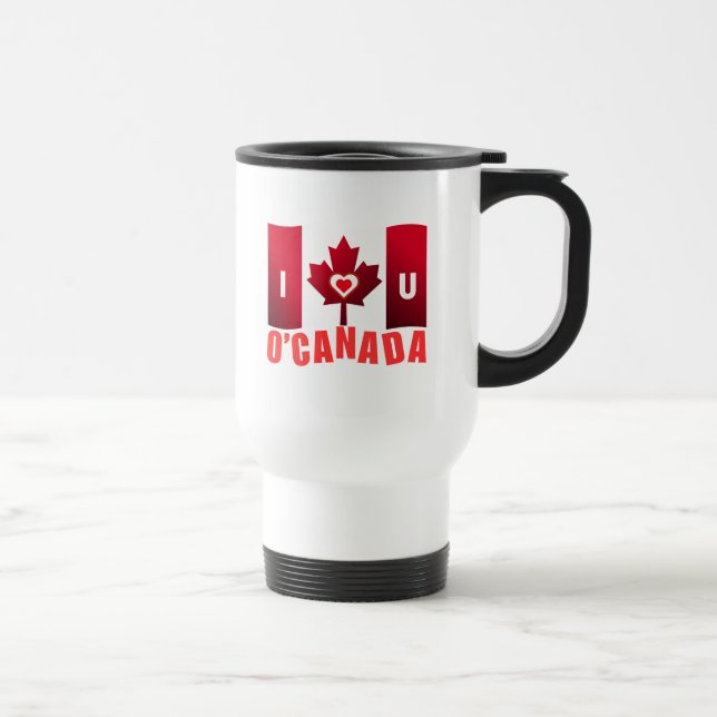 Caneca Térmica Eu Amo Você O'Canada (Direita)
