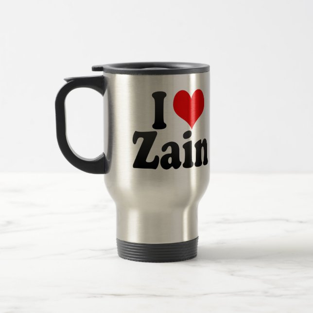 Caneca Térmica Eu amo Zain (Esquerda)
