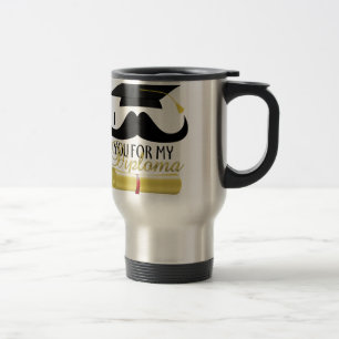 Caneca Térmica Eu devo te dar o meu Diploma com Boné de formatur