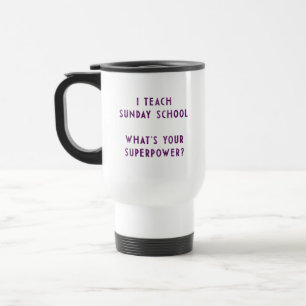 Caneca Térmica Eu ensino a catequese o que é sua superpotência?