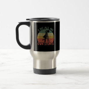 Caneca Térmica Eu faço todas as minhas próprias acrobacias, per