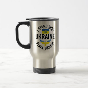 Caneca Térmica Eu Fico Com A Ucrânia