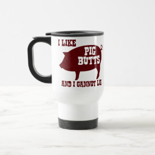 Caneca Térmica Eu gosto de bumbuns do porco e eu não posso