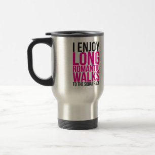 Caneca Térmica Eu Gosto De Longas Caminhadas Românticas Para O Ra