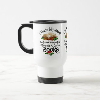 Caneca Térmica Eu moro entre as páginas de Brenda K Davies Books