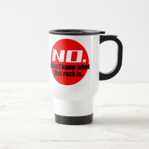 Caneca Térmica Eu não sei o que é essa pedra (vermelha)