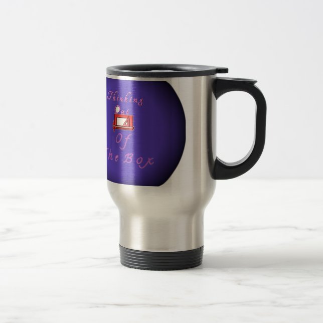 Caneca Térmica Eu penso fora da caixa. (Direita)