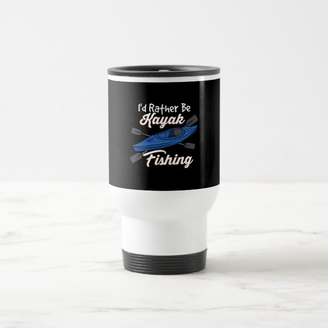 Caneca Térmica Eu Preferencialmente De Pescar Kayak (Centro)