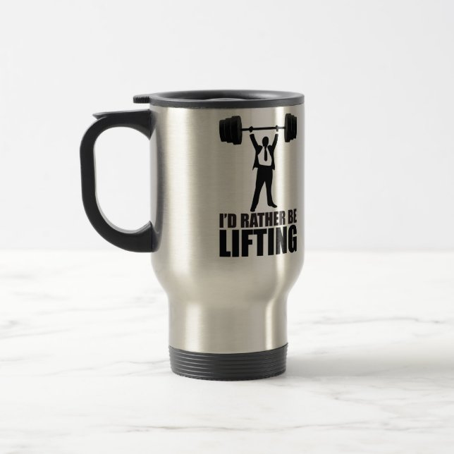 Caneca Térmica Eu preferencialmente estaria levantando - (Esquerda)