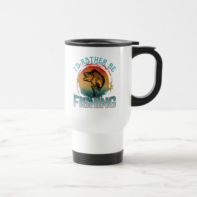 Caneca Térmica eu preferiria estar pescando (Direita)
