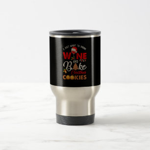 Caneca Térmica Eu só quero beber vinho assares de Natal