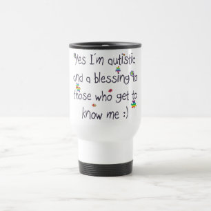 Caneca Térmica Eu sou autístico e uma bênção demasiado!
